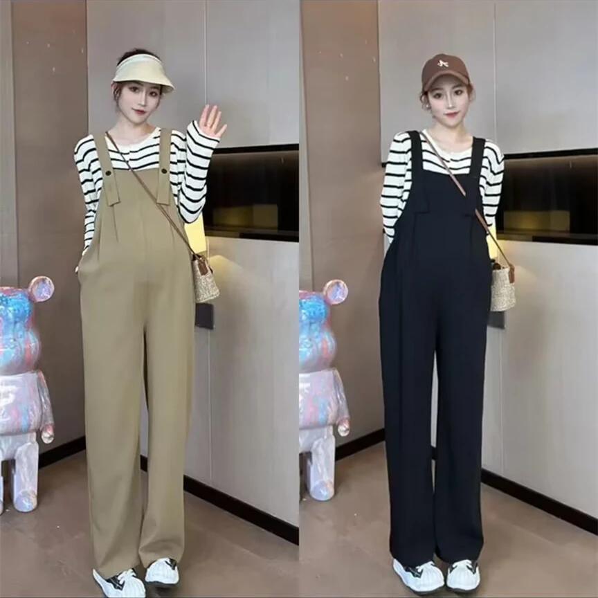 【喵久久】孕妇装2024新款秋夏孕妇上衣防晒衫夏款凉爽孕妇背带裤