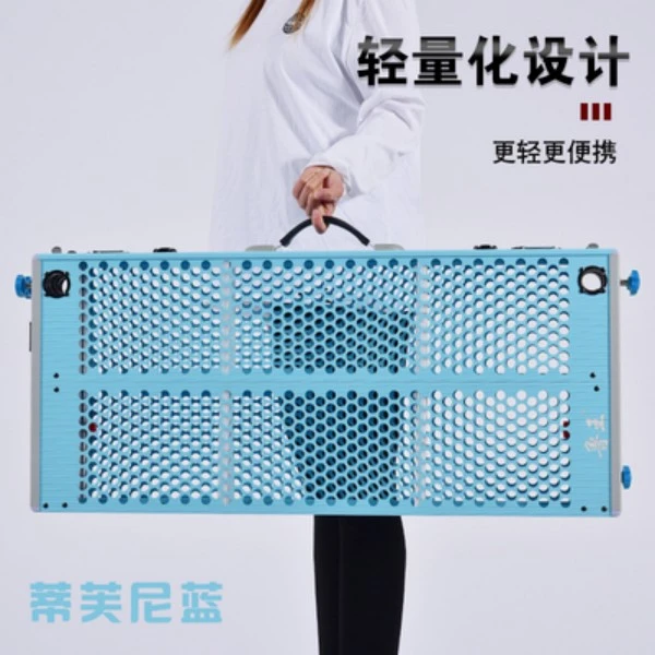 鲁王钓台镂空新款蒂芙尼蓝超轻超硬镂空折叠硅铝合金深水大钓鱼台