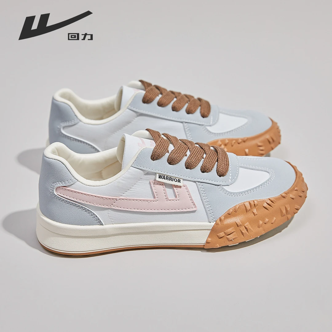 回力2024年新款女鞋秋季时尚休闲鞋百搭潮流帆布鞋厚底小众德训鞋