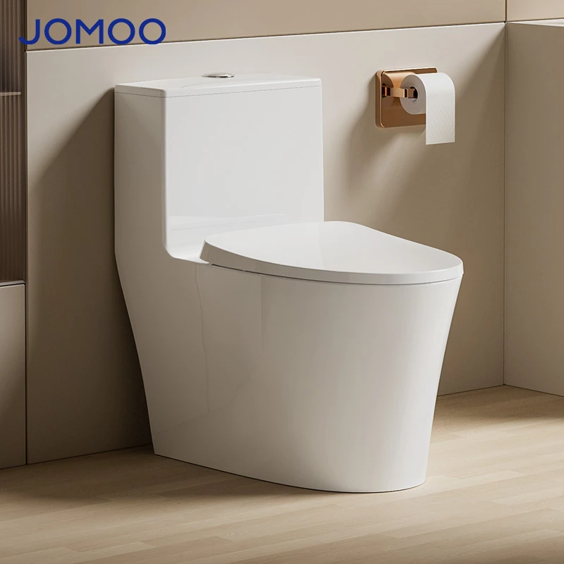JOMOO/九牧马桶大口径九级暴风双旋冲座便器抗菌盖板一级水效马桶