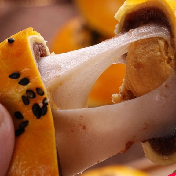 迷你雪媚娘糕点咸蛋黄蛋黄酥迷你蛋黄酥红豆紫薯肉松味整箱小吃