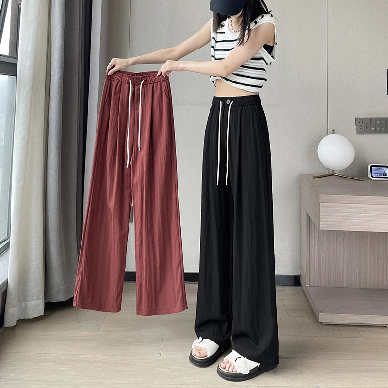 【阿贞姐专属】窄版阔腿裤小个子山本裤九分裤夏季薄款宽松脏脏裤