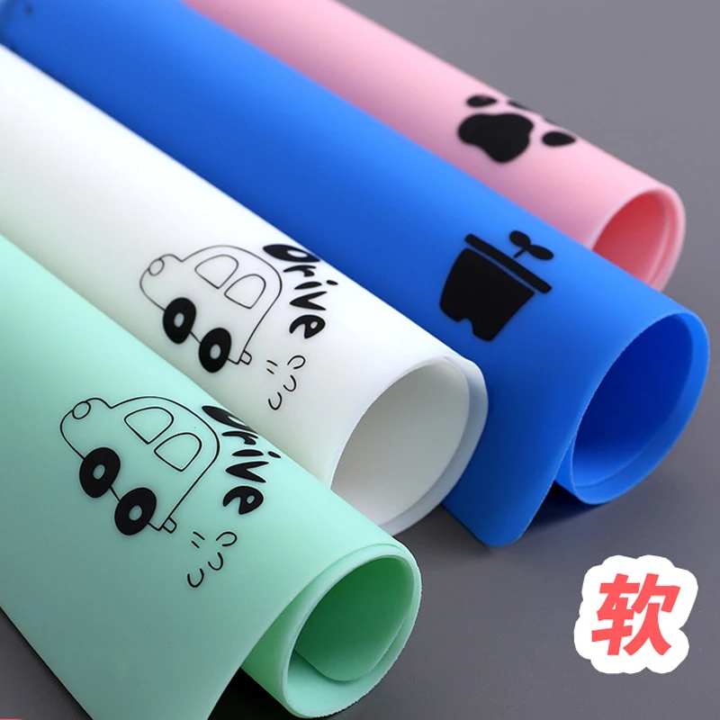 硅胶软垫板透明小学生写字桌面板A4画画垫书写专用A3初中高考中考
