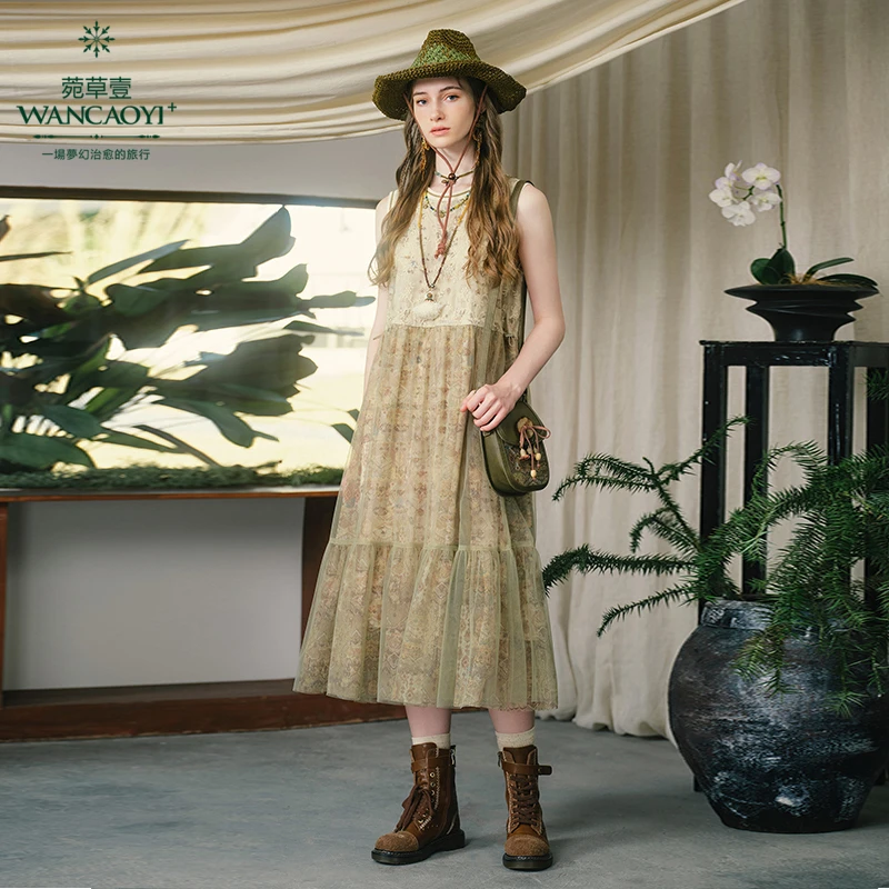 【商场同款】【异域风情】菀草壹2024秋季新款连衣裙Q29511431