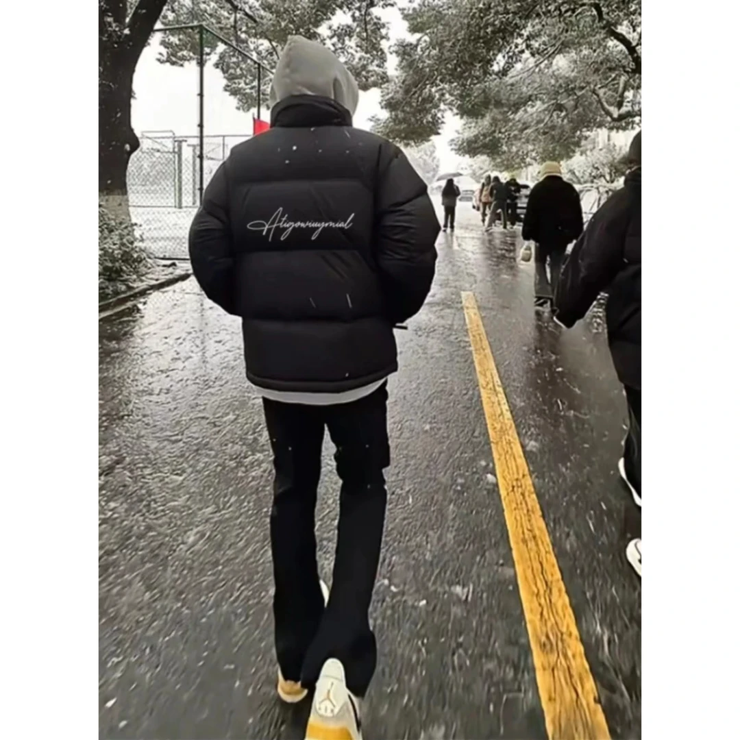 cleanfit潮牌羽绒服男款冬季加厚立领面包服宽松美式高级情侣棉服