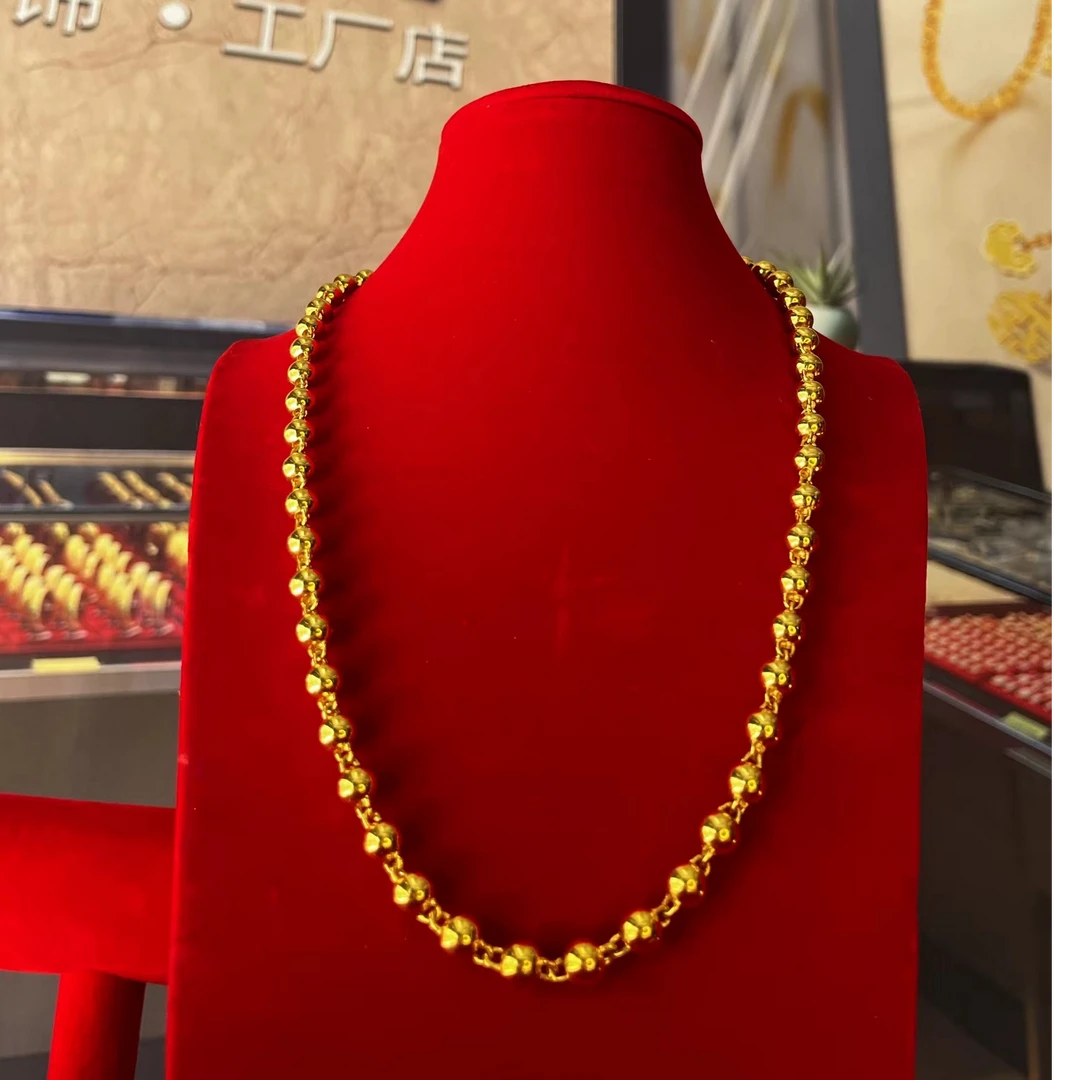 合金项链 【抖音好物】巴密迦圆珠项链JINPENG 时尚男女项链经典