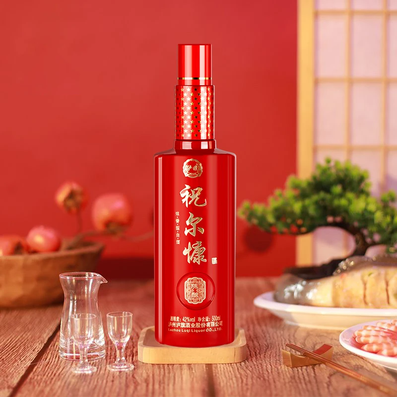 luqi/泸旗祝尔慷口感醇厚优级浓香纯粮酿造陈酿酒礼盒装42度500ml