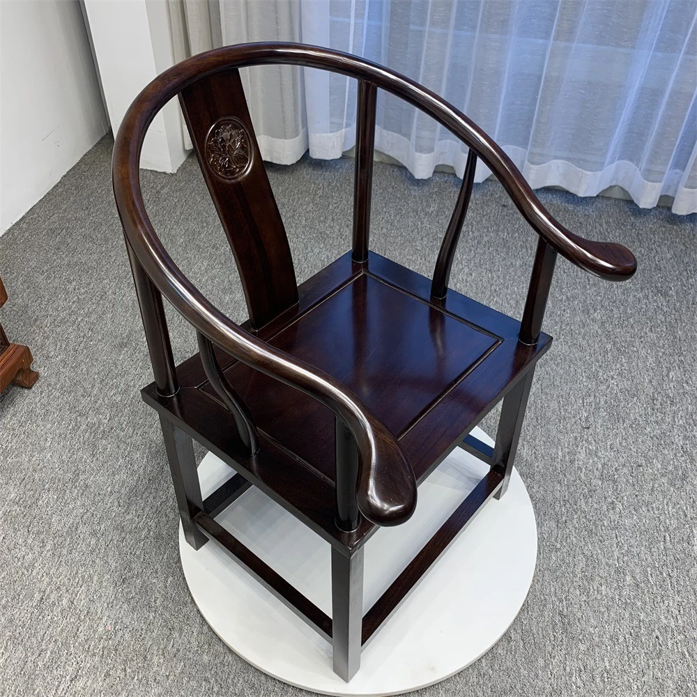 实木黑金檀圈椅一张