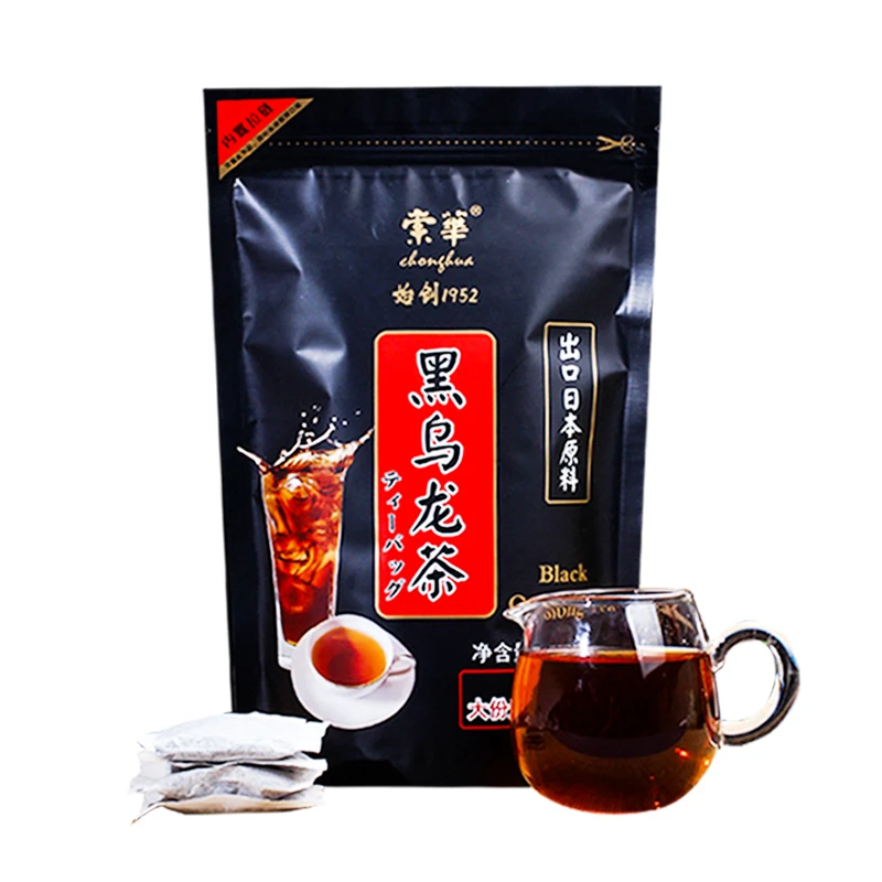 崇华黑乌龙茶叶包无糖油切茶多酚高浓度冷泡小包装袋泡茶62包250g