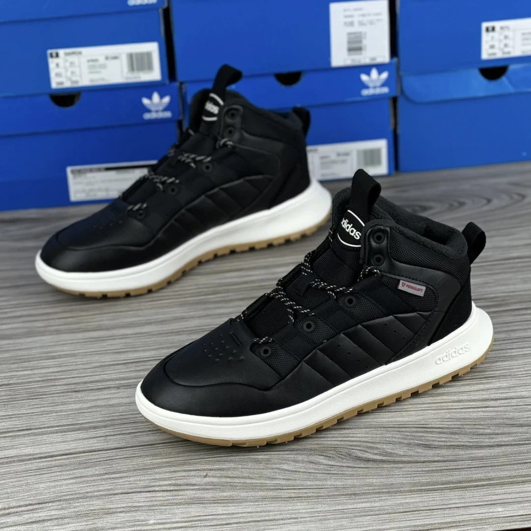 Adidas阿迪达斯正品男鞋冬季加绒保暖轻质高帮运动休闲鞋JP7713