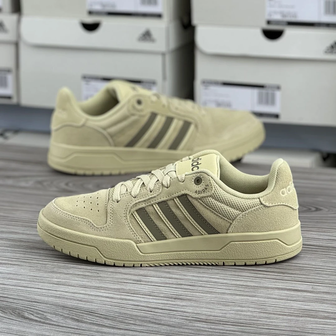 Adidas阿迪达斯neo正品男鞋防滑耐磨休闲鞋翻毛皮低帮板鞋GW9675