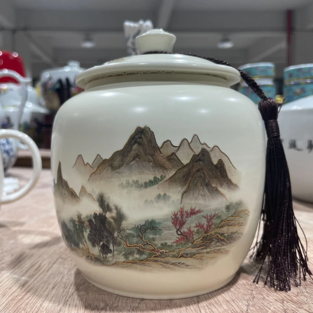 【袁氏瓷业】JZGF-林野山间茶叶密封储物罐