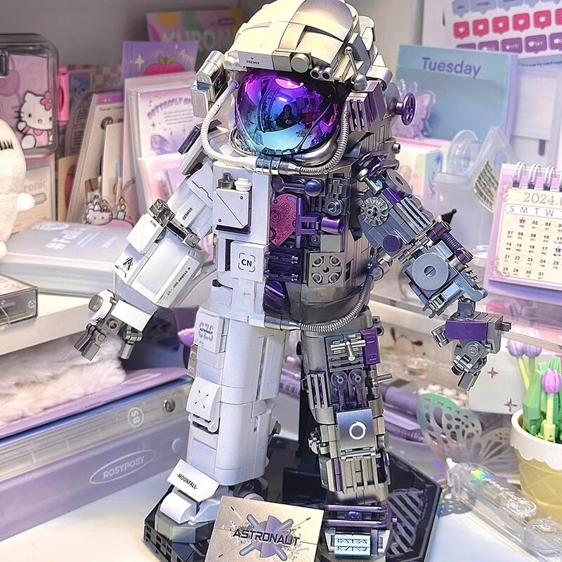 炽造社宇航员硬核工业机器人机械科教益智积木男孩航天玩具礼物