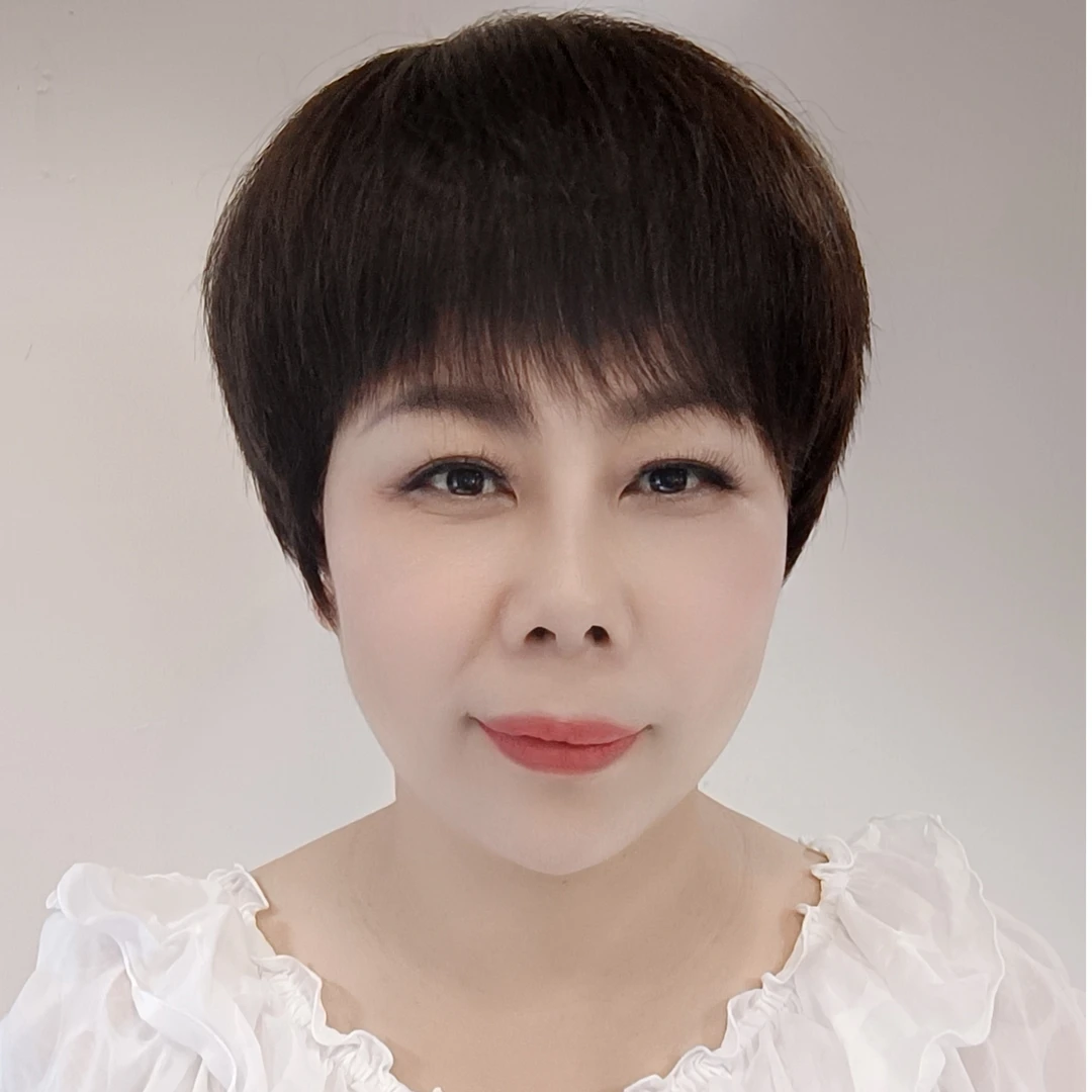 假发女真发全头套中老年妈妈款时尚气质短直发自然蓬松女士假发套
