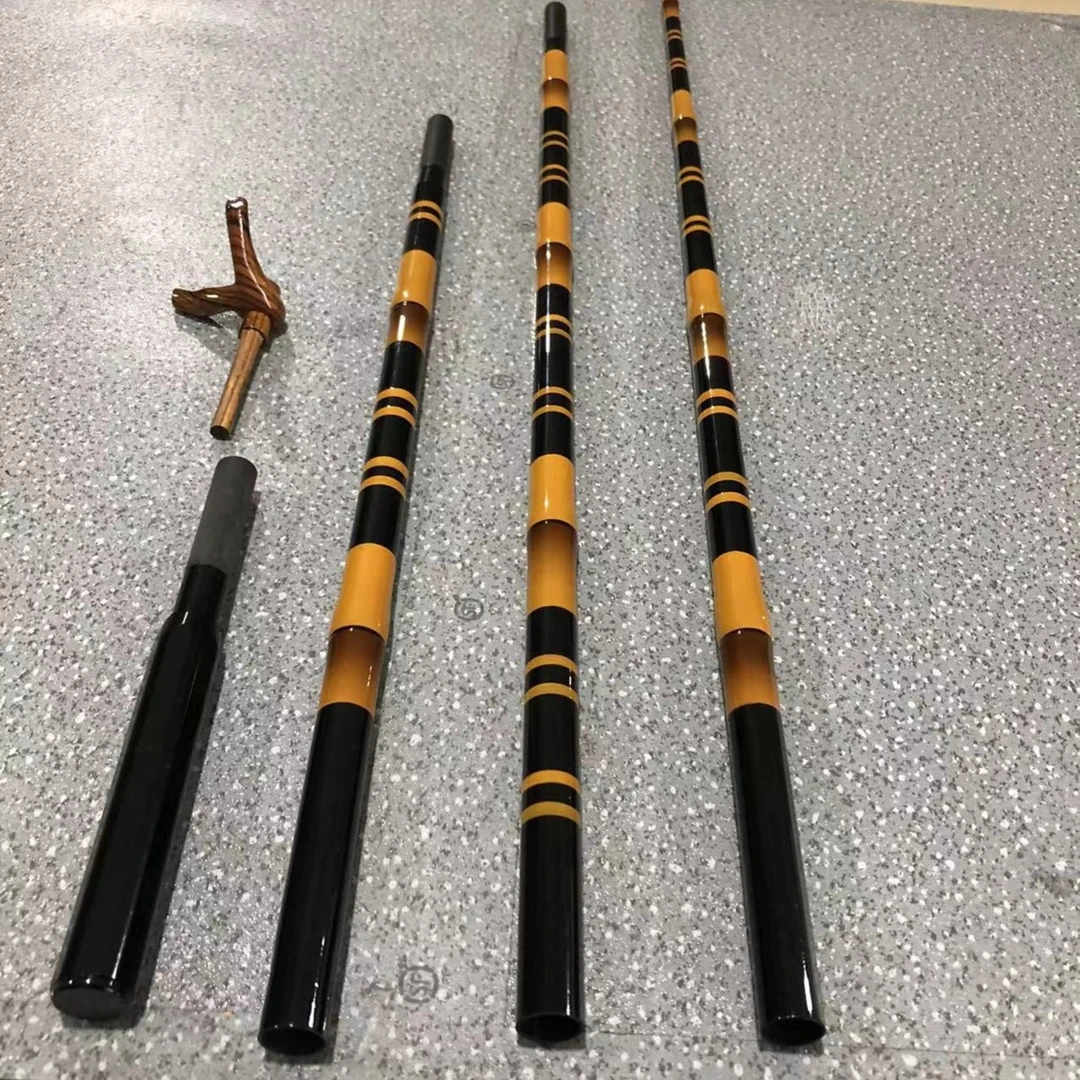 天道竹节凹凸款竿架炮台并继竿架并继抄网黑拉玉柄黑拉竿架