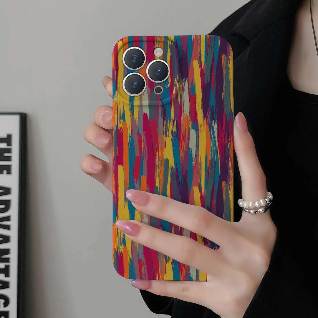 个性彩色涂鸦适用苹果华为vivo小米oppo红米荣耀iPhone手机菲林硬