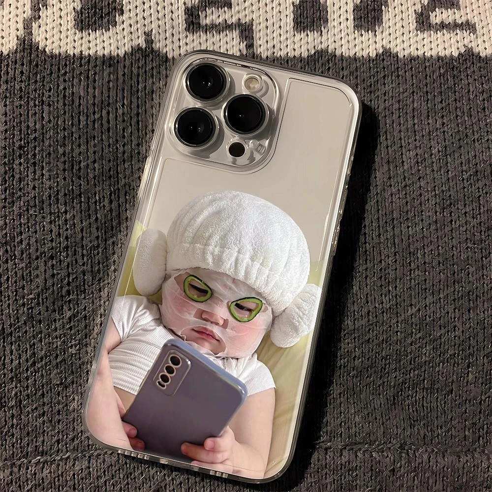 趣味宝宝适用苹果16华为小米13荣耀vivo手机壳太空壳全包式防摔xs