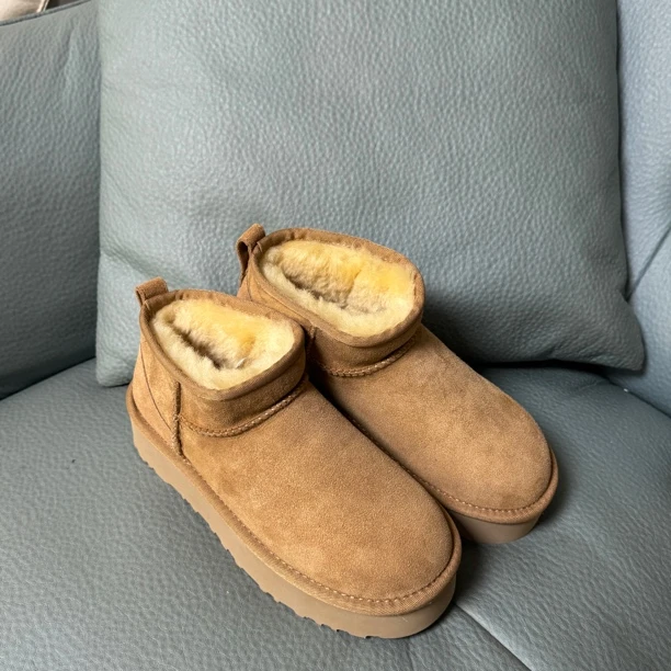 桑坡高品质冬雨同款厚底加厚懒人一脚蹬一体保暖百搭雪地靴