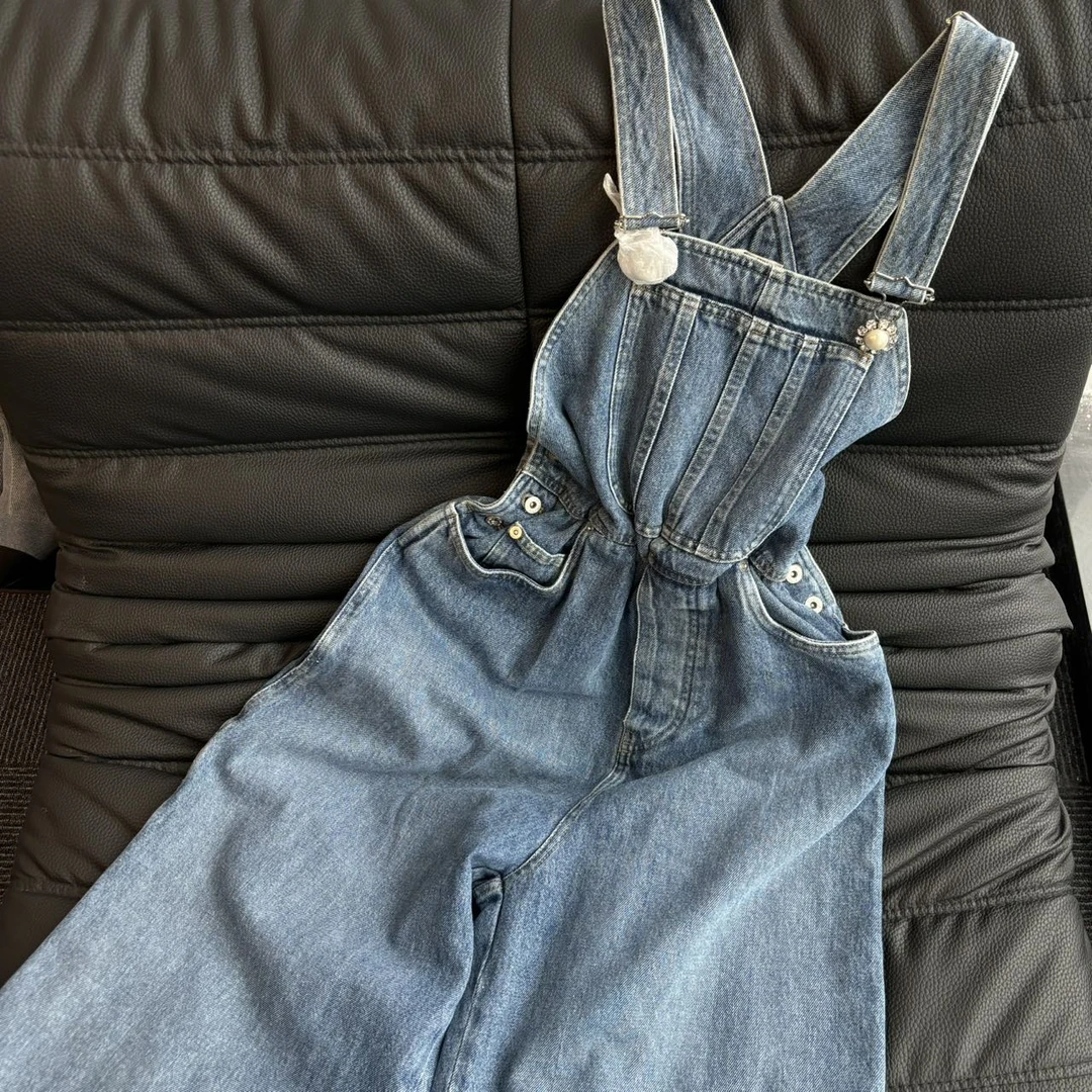 miumiu缪缪 牛仔背带裤 26码