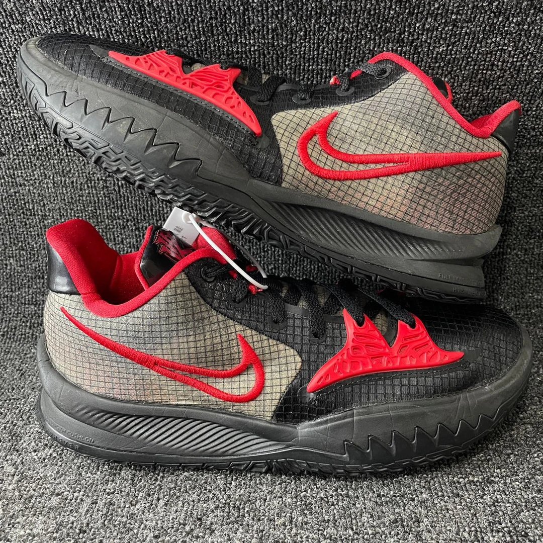 90新 NIKE/耐克 43码 欧文4黑红 二手不退换 篮球鞋编号4321