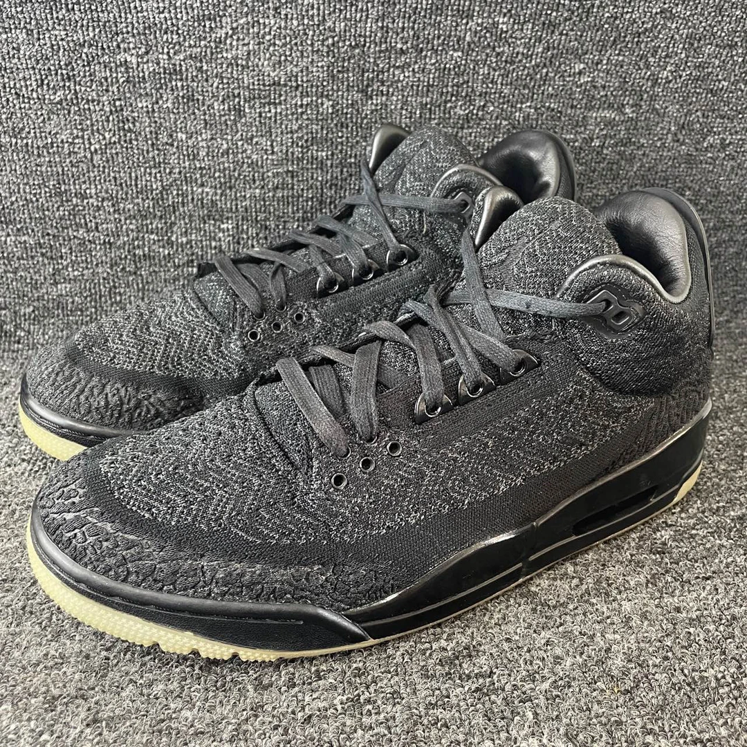 43码 AJ3黑编织 95新 公价2599 篮球鞋编号5848