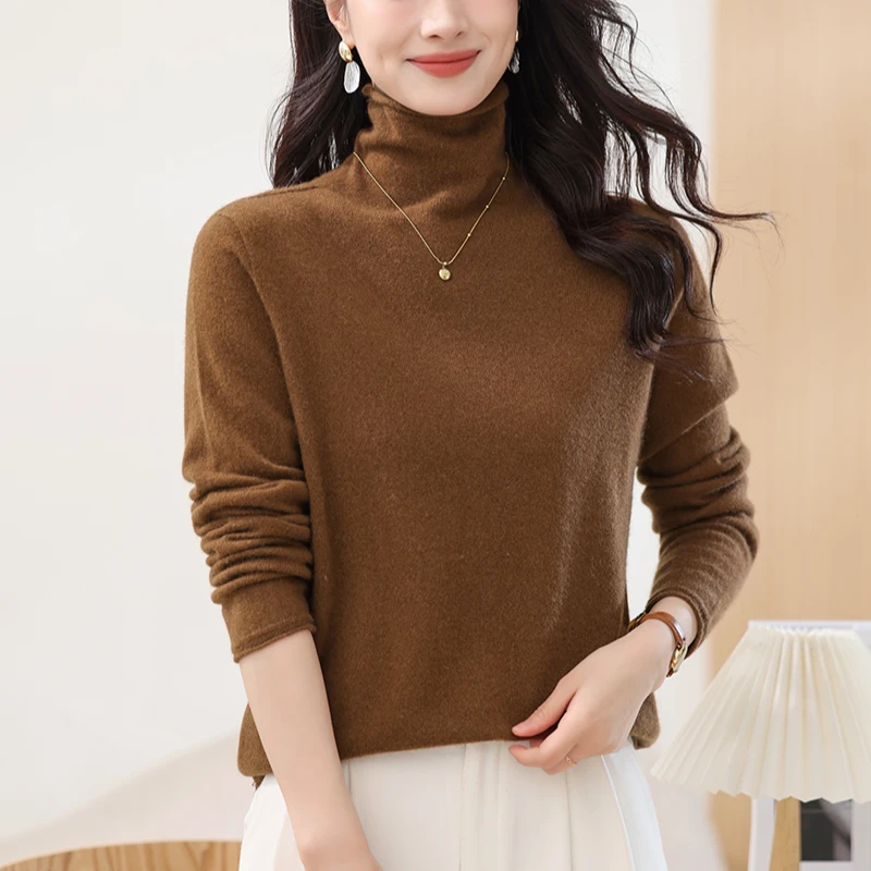 【100山羊绒】25年新款上 高奢品针织堆堆领-82062