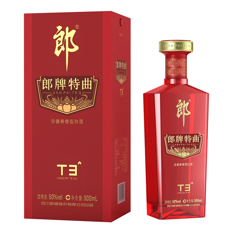 郎酒【ZH1]郎牌特曲T3 单瓶装 浓酱兼香型白酒  单瓶装50度500ml