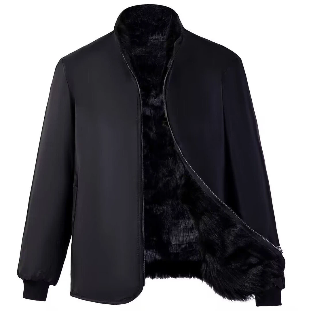 清仓断码羊皮袄皮毛一体羊皮毛加厚长毛上衣羊毛内胆单穿防风棉袄