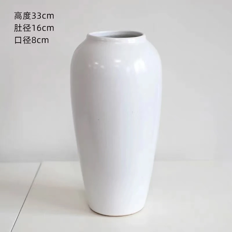 景德镇35高浅白色高温花瓶