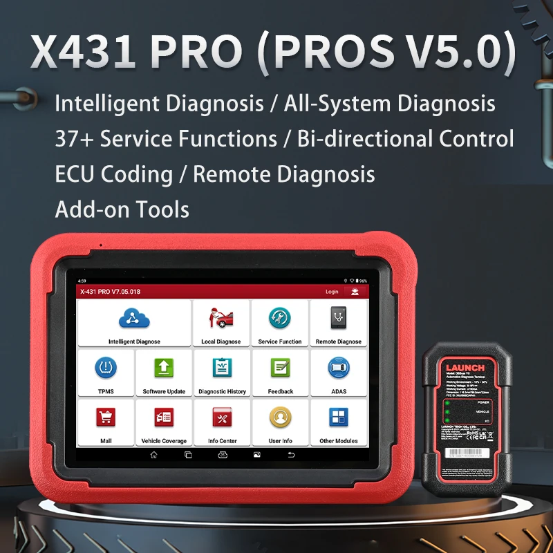 元征海外版431PROSV5.0汽车检测仪故障诊断仪obd英文海外全球版