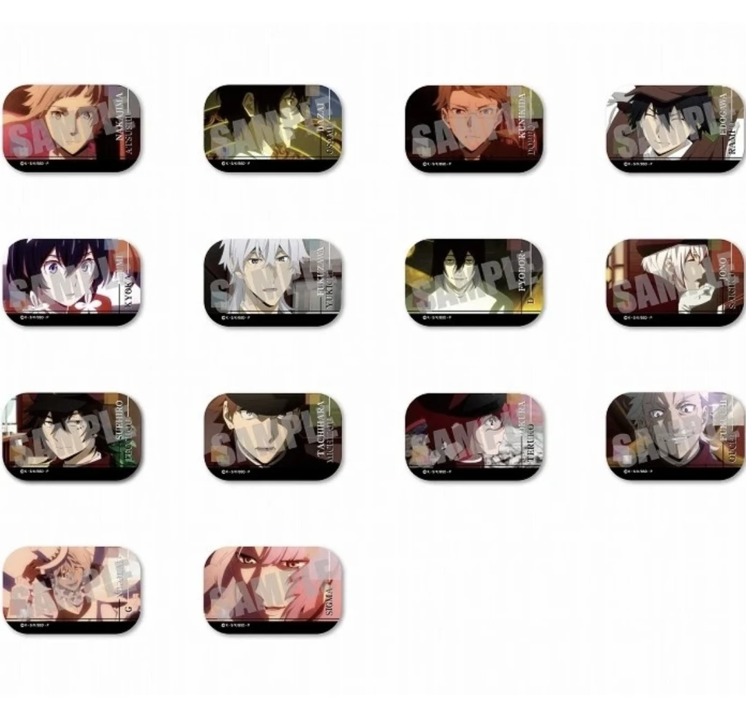 【拆袋】-文豪野犬 TV方炳盲盒吧唧