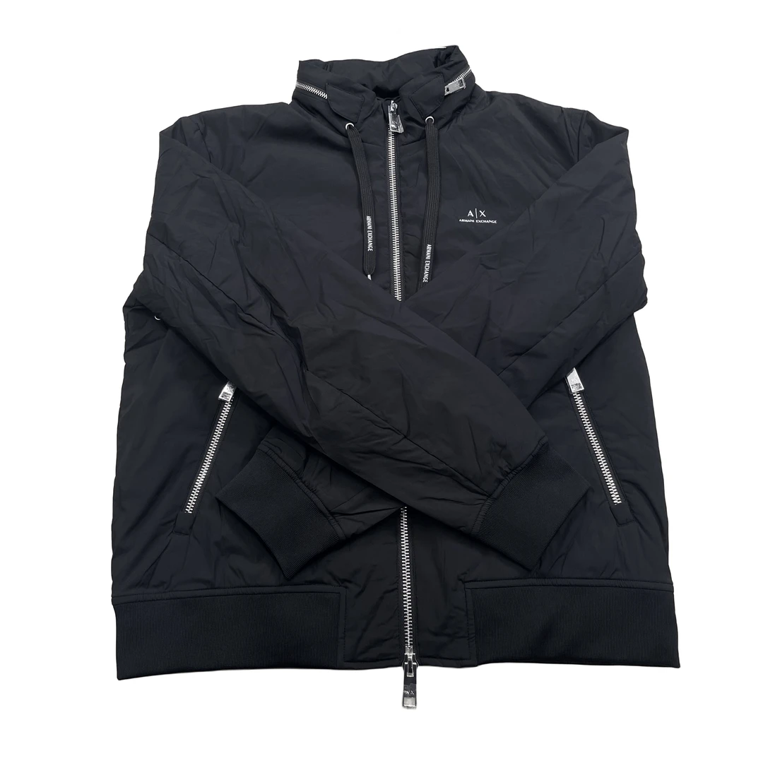 99新 AX ARMANI EXCHANGE/阿玛尼 男女秋冬隐藏帽外套 103760