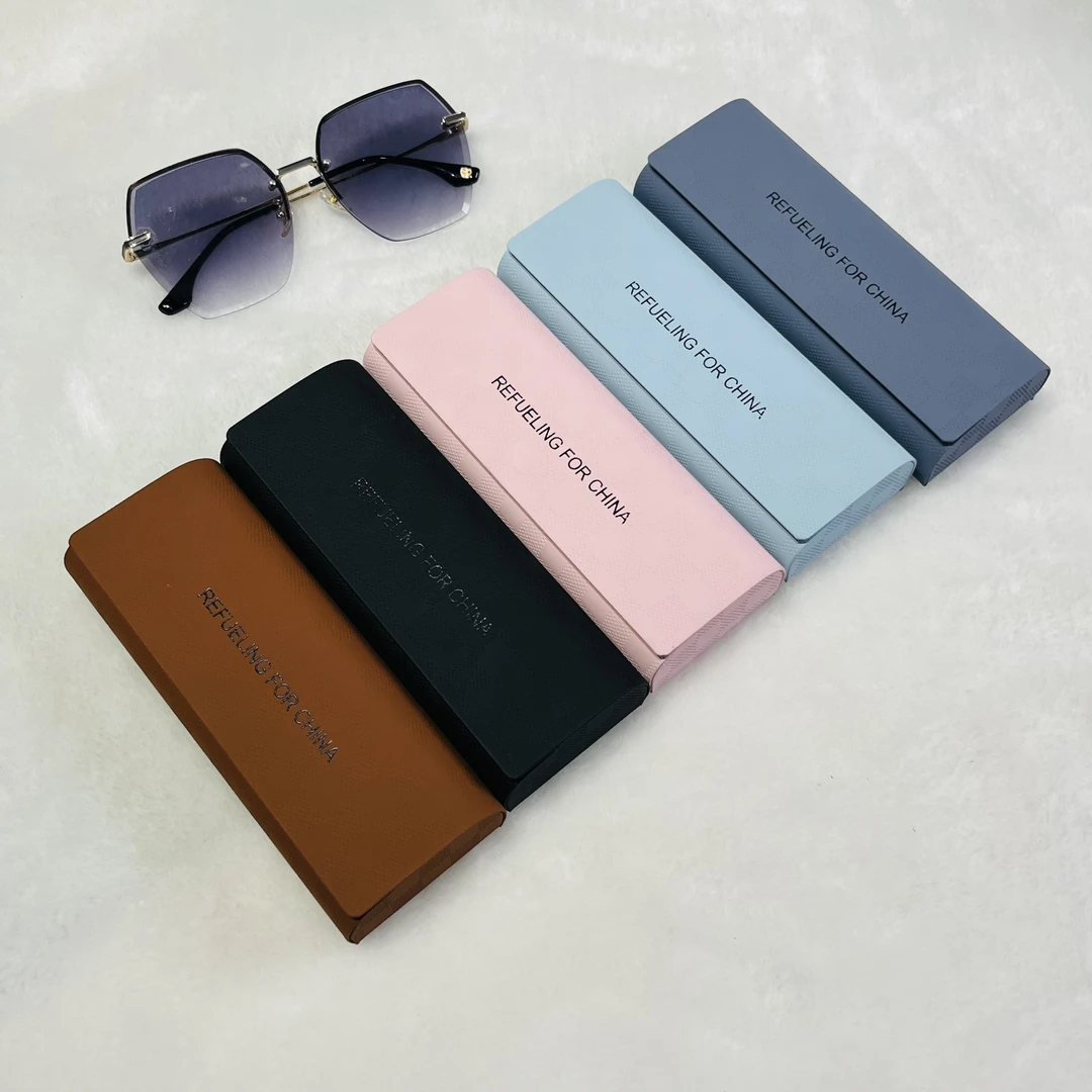 厂家批发手工抗压商务便携眼镜盒定制近视墨镜流行镜框收纳盒产品