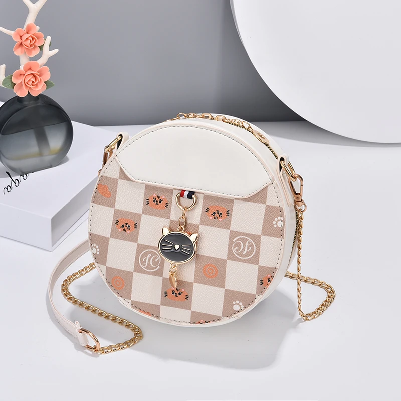 2024新款百搭时尚潮流小包包女包洋气小圆包