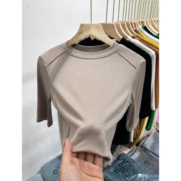 早春新款显瘦百搭修身打底衫 S1217