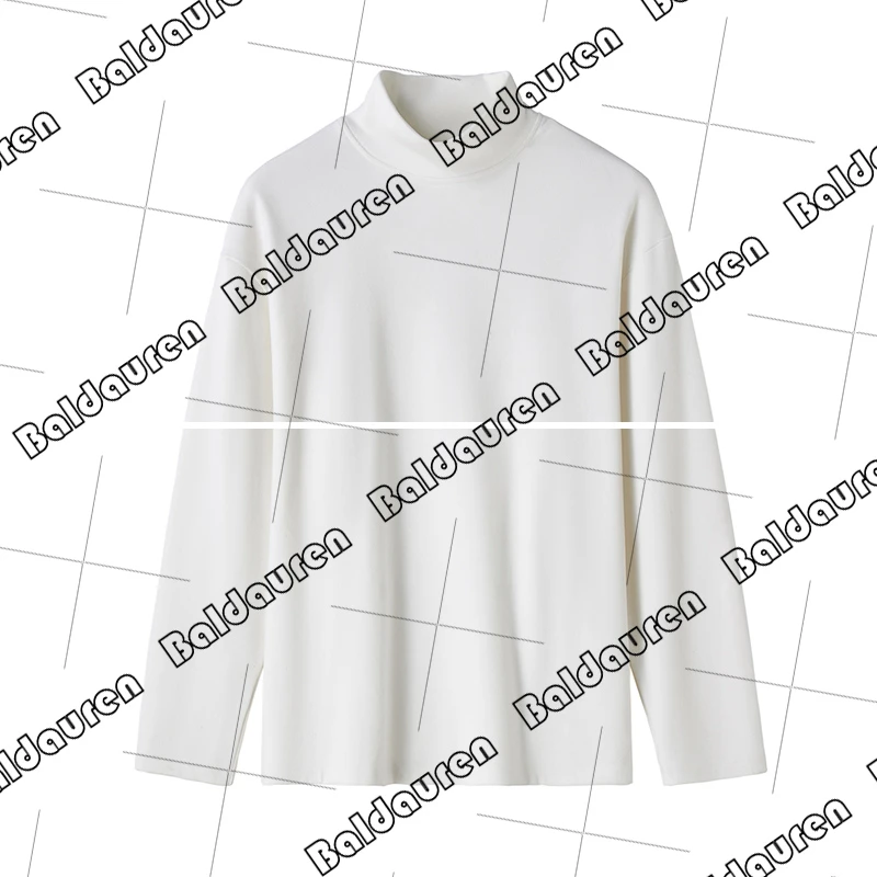 老王专属【Baldauren专属】简约款德绒长袖半高领卫衣秋冬内搭 宽松