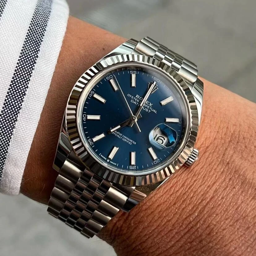 99新 Rolex/劳力士 日志126334蓝盘条刻41mm自动机械24年卡男士