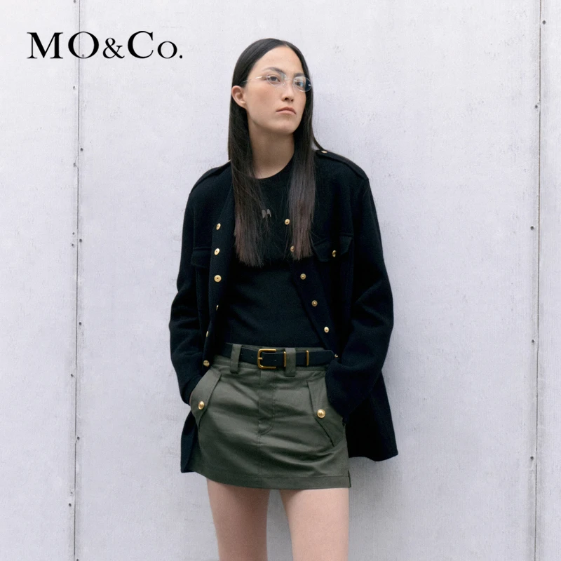 【美丽诺绵羊毛】MOCO秋毛呢外套MBC3COTT05