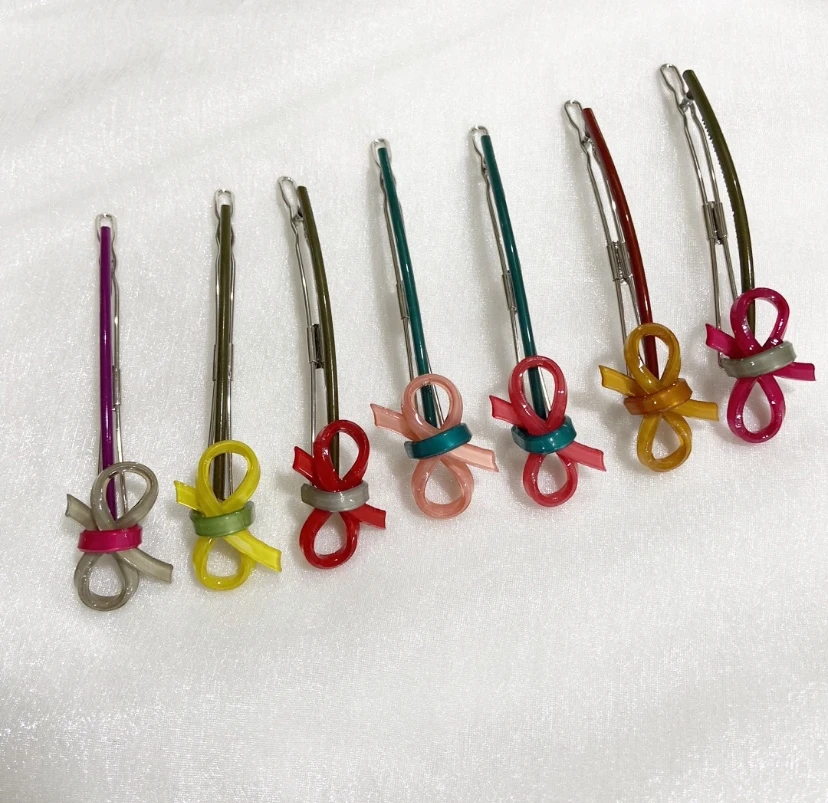 KQE/卡奇儿抓夹女一字夹日韩发夹饰品彩色可爱手工配饰发卡儿童