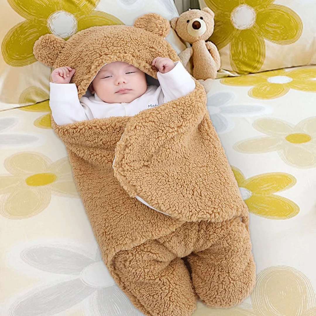 新生婴儿睡袋新生婴儿抱被秋冬加厚宝宝包被母婴用品纯棉婴儿用品