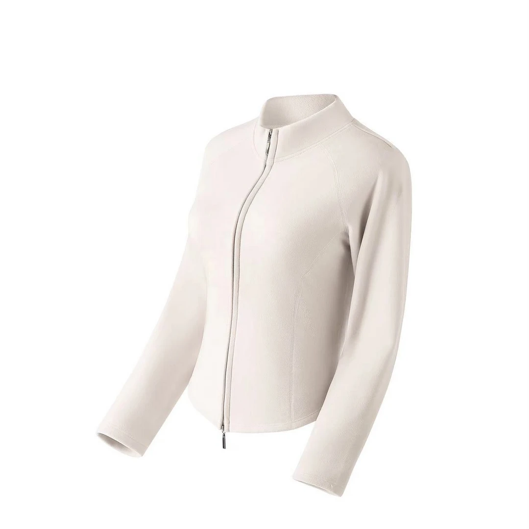 【风尚专属】石墨烯7A抗菌秋冬新款修身显瘦立领小蛮腰拉链上衣休闲