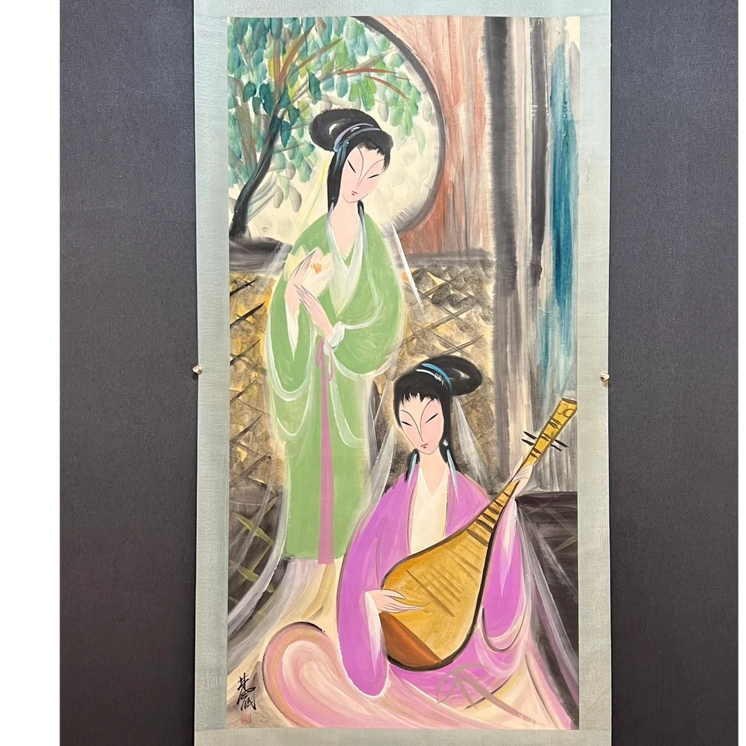 林风眠32【人物】136*68cm立轴