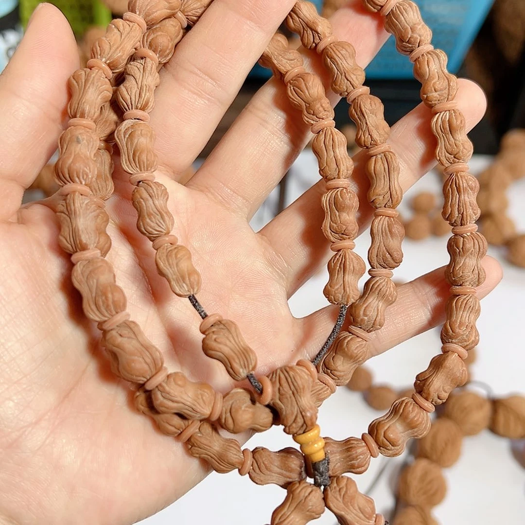 桃核吊坠茶*异形花生54颗