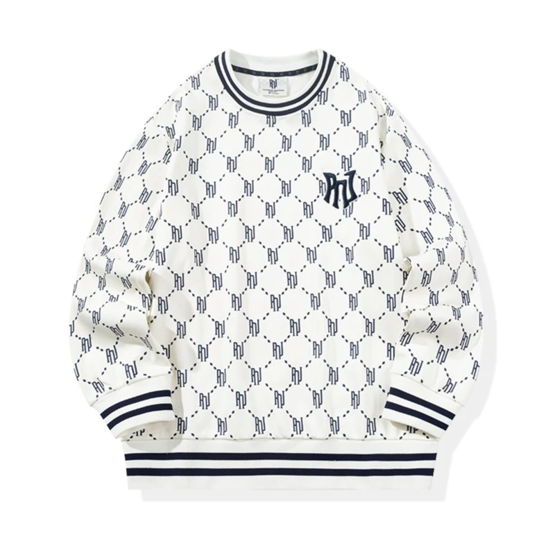 PNJ官方旗舰满印字母情侣款潮流秋冬宽松经典卫衣百搭PK3DW221219