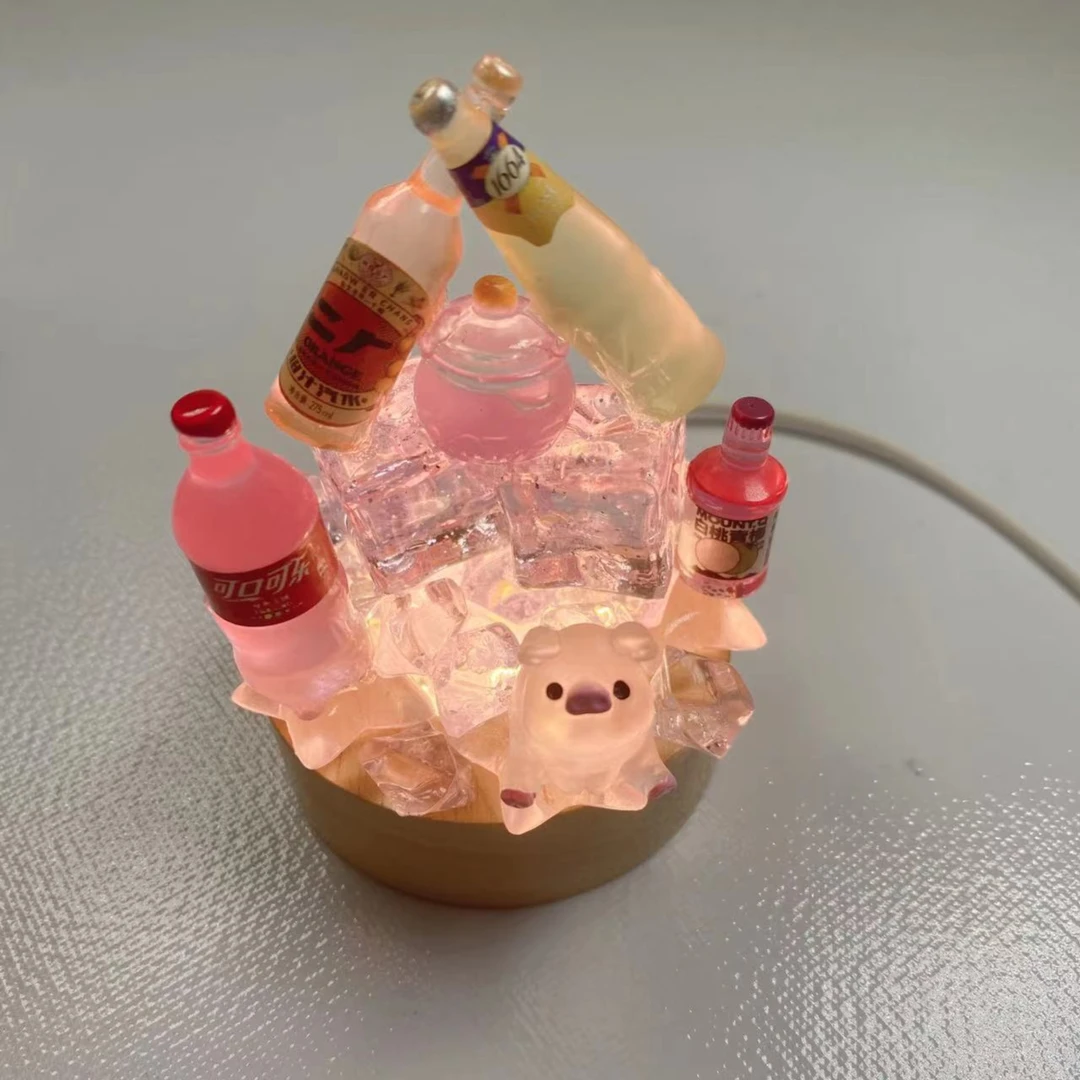 创意DIY手工夜光摆饰手机支架小夜灯抽纸盒停车牌