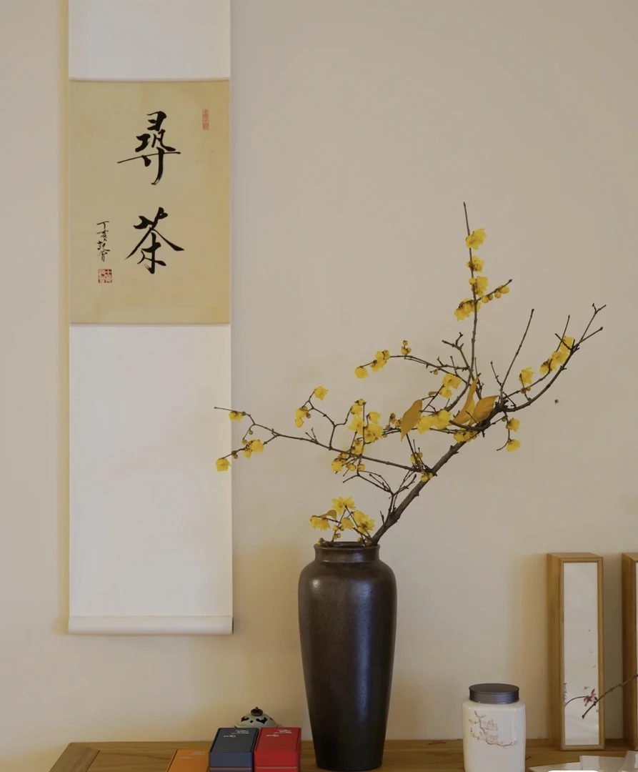 水培干枝腊梅鲜切花水培养植物干花卉室内年宵花懒人好养开花芳香