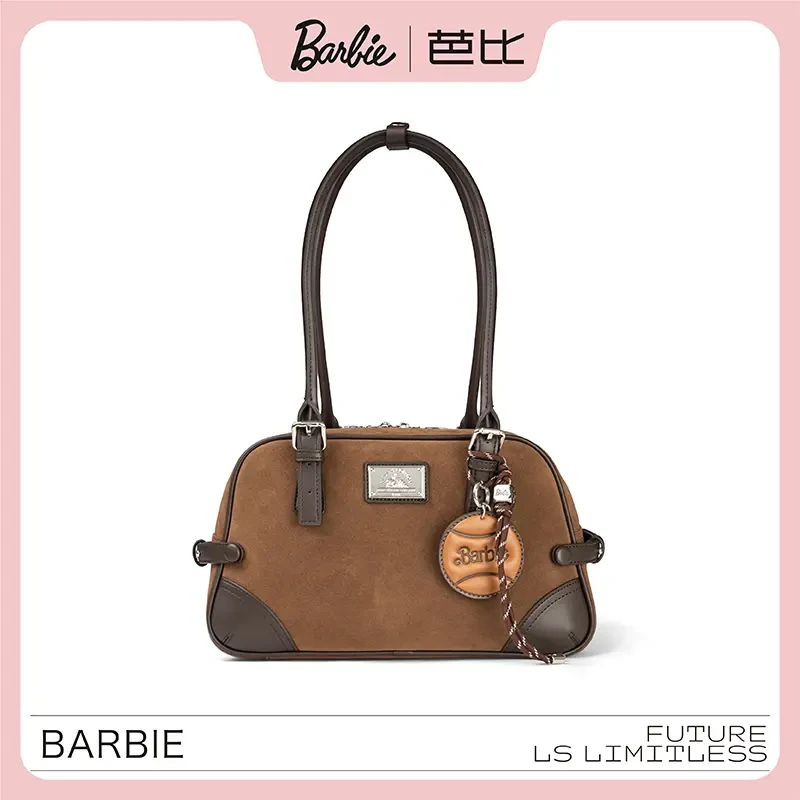 【万象撤柜】BARBIE/芭比复古雅丹风设计师手提女包单肩斜挎女士包