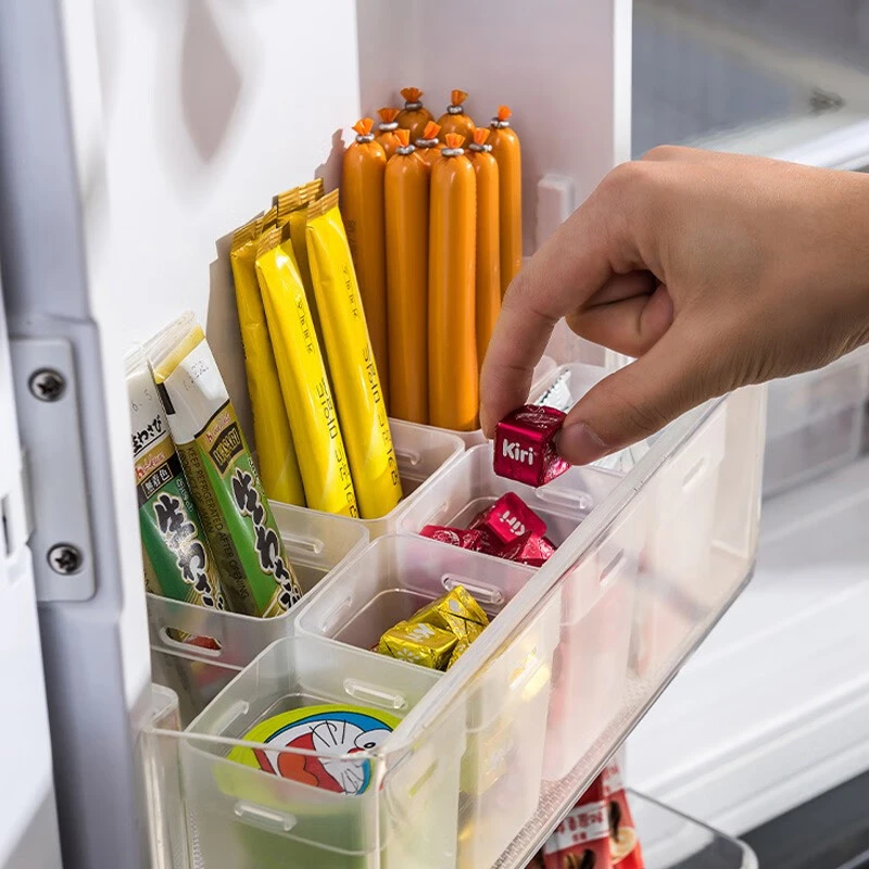 【Sungsa】日本进口冰箱侧门收纳盒自由拼接食品分隔盒零食整理盒