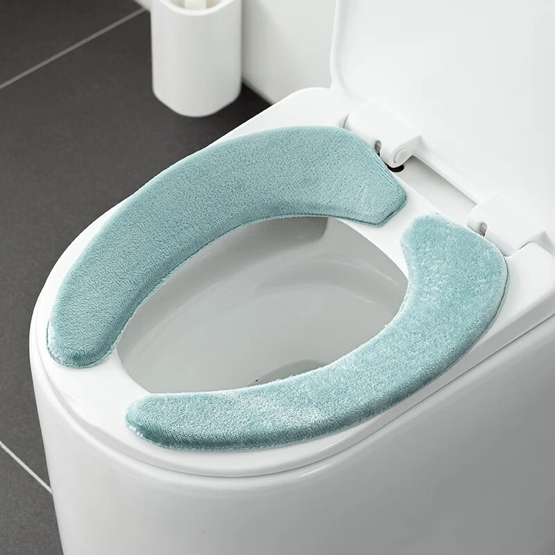 【Sungsa】日本毛绒马桶垫加厚加绒保暖家用坐便器粘贴式冬季通用