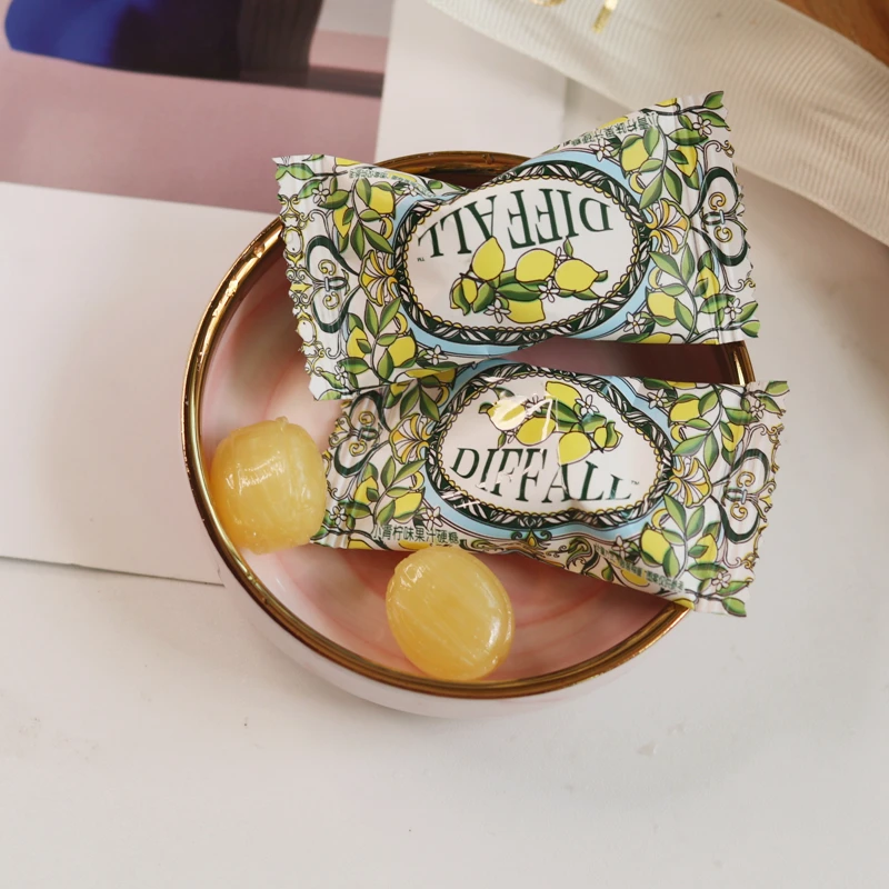 迪妮熊小青柠味果汁硬糖水果味婚礼喜糖结婚糖果高颜值办公室零食